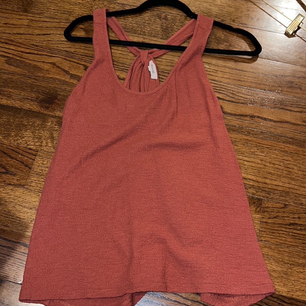 Madewell burnt orange tank top